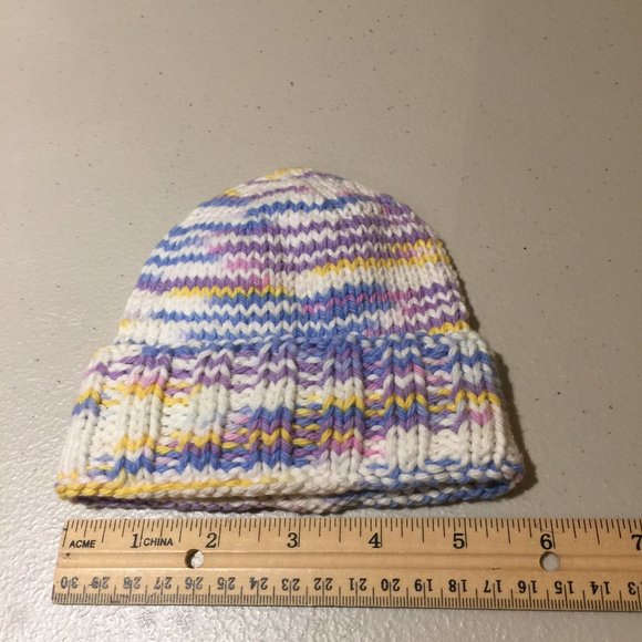 Hand Knit Newborn Baby Infant Winter Hat Beanie Handmade Brand New - Picture 6 of 6